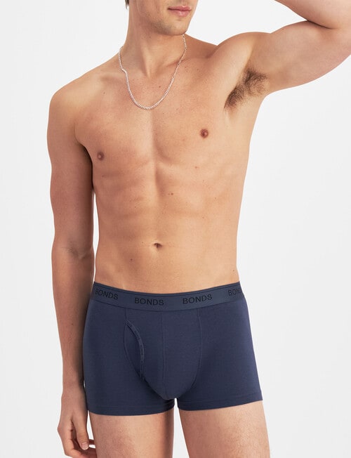 Bonds Guyfront Trunk, 3-Pack, Berry Liquour, Deepest Night & Nu Black product photo View 06 L