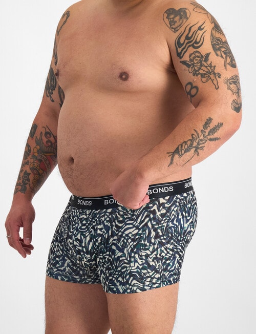 Bonds Guyfront Micro Trunk, Translusent Ripple product photo View 02 L