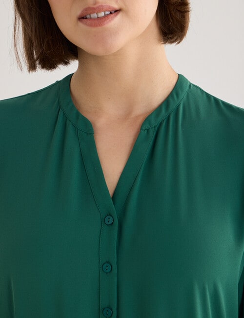 Jigsaw Paradise Pleated Midi Dress, Green product photo View 05 L