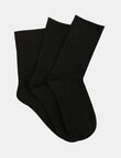 Ambra Cotton Comy Crew, 3-Pack, Black product photo View 02 S