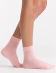 Ambra Organic Cotton Rib Top Crew Sock, 2-Pack, Ballet & Fudge product photo View 04 S