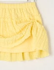 Mac & Ellie Broderie Tiered Skirt, Lemon product photo View 03 S