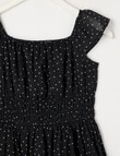 Switch Spot Elouise Shirred Detail Dress, Black product photo View 02 S