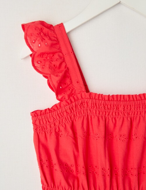 Switch Broderie Midi Dress, Red product photo View 02 L