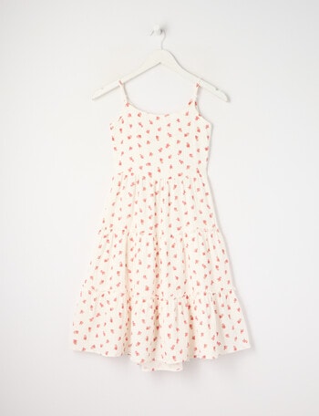 Switch Floral Tie Back Dress, Vanilla product photo