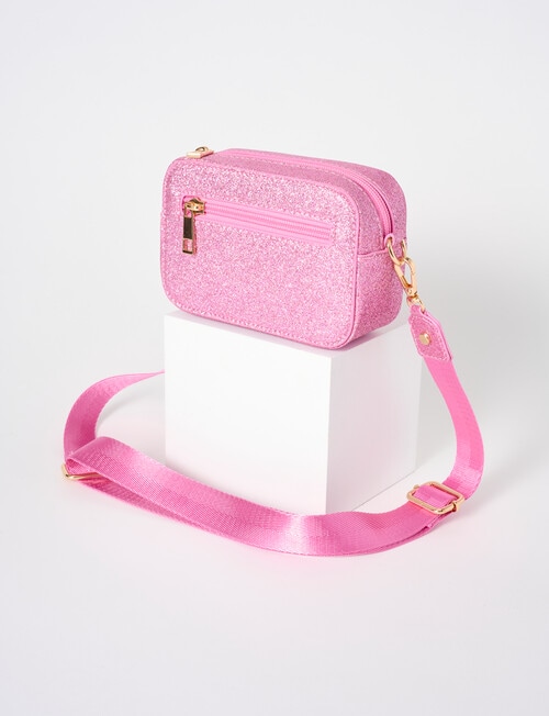 Mac & Ellie Glitter Cross Bodybag, Pink product photo View 03 L