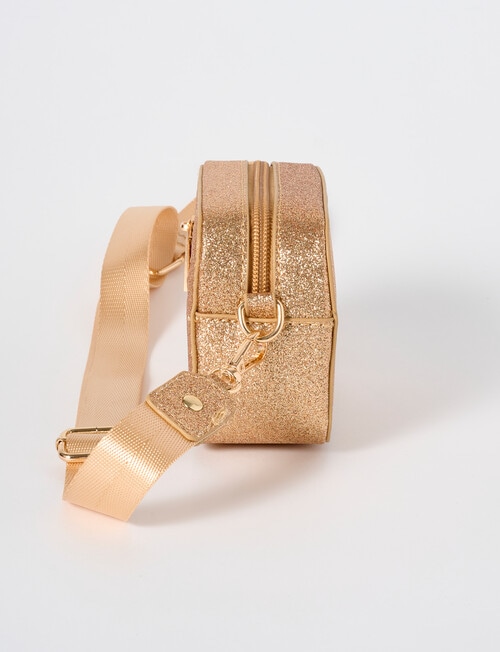 Mac & Ellie Glitter Cross Bodybag, Gold product photo View 04 L