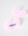 Mac & Ellie Tulle Hair Clip, 2-Piece, Light Pink product photo View 03 S