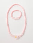 Mac & Ellie Daisy Jewellry Set, 2-Piece , Pink product photo