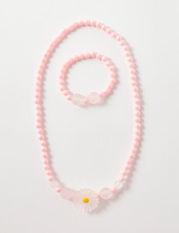 Mac & Ellie Daisy Jewellry Set, 2-Piece , Pink product photo