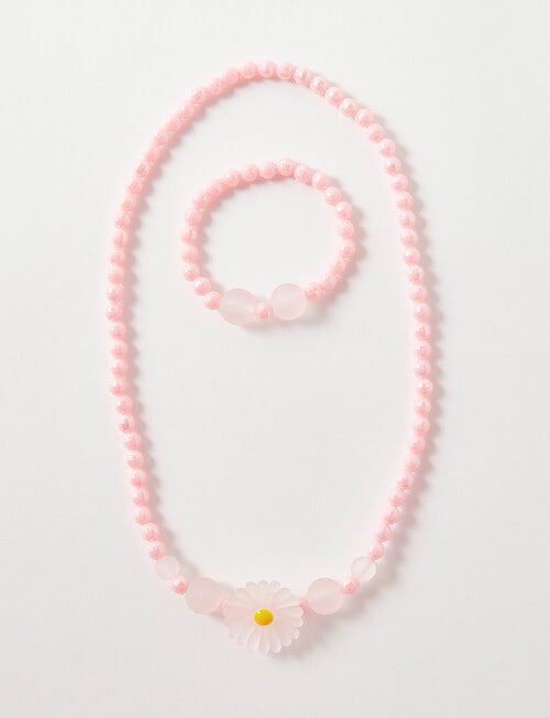 Mac & Ellie Daisy Jewellry Set, 2-Piece , Pink product photo