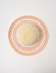 Mac & Ellie Straw Sunhat with Rick Rac Trim, Natural product photo View 02 S
