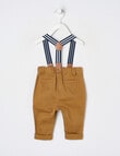 Teeny Weeny Pant With Braces, Tan product photo View 02 S