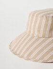 Switch Stripe Wide Brim Bucket Hat, Natural product photo View 03 S