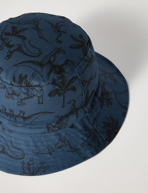 Mac & Ellie Palm Dino Bucket Hat, Blue product photo View 02 L