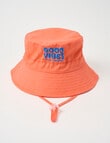 Mac & Ellie Good Vibes Bucket Hat, Tangelo product photo