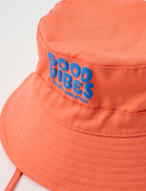 Mac & Ellie Good Vibes Bucket Hat, Tangelo product photo View 02 L