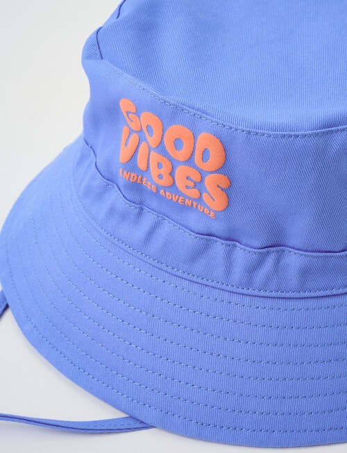 Mac & Ellie Good Vibes Bucket Hat, Sea product photo View 02 L