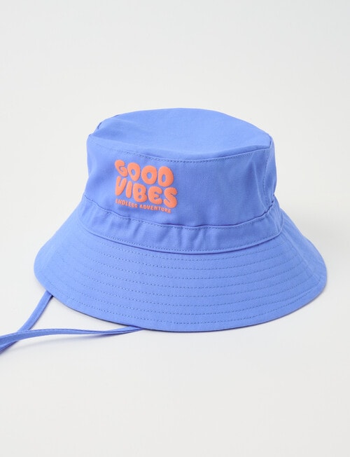 Mac & Ellie Good Vibes Bucket Hat, Sea product photo View 03 L