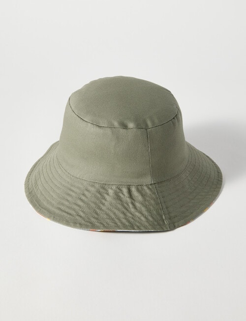 Mac & Ellie Kiwi Surfer Bucket Hat, Moss product photo View 03 L