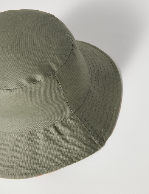 Mac & Ellie Kiwi Surfer Bucket Hat, Moss product photo View 04 L