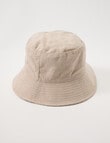 No Issue Paisley Reversible Bucket Hat, Khaki And Stone product photo View 02 S