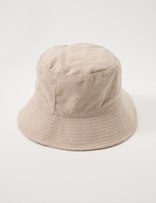 No Issue Paisley Reversible Bucket Hat, Khaki And Stone product photo View 02 L