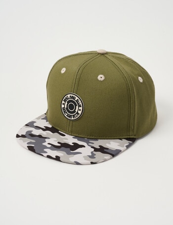 Mac & Ellie Camo Cap with Flat Peak, Khaki product photo