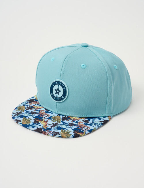 Mac & Ellie Dino Cap with Flat Peak, Aqua product photo