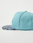 Mac & Ellie Dino Cap with Flat Peak, Aqua product photo View 03 S