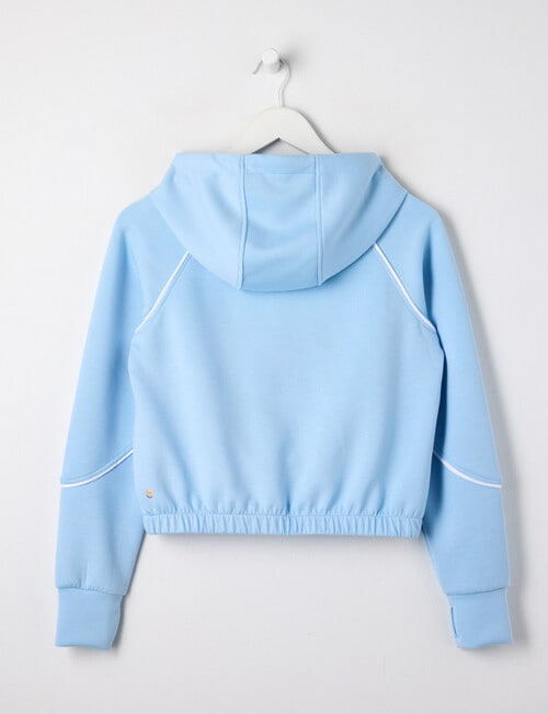 SUPERFIT GIRL Pull On Sporty Hoodie, Light Blue product photo View 02 L