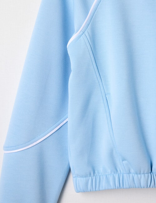 SUPERFIT GIRL Pull On Sporty Hoodie, Light Blue product photo View 04 L