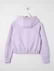 SUPERFIT GIRL Pull On Sporty Hoodie, Lilac product photo View 02 S