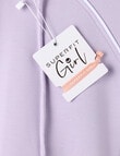 SUPERFIT GIRL Pull On Sporty Hoodie, Lilac product photo View 03 S