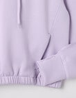 SUPERFIT GIRL Pull On Sporty Hoodie, Lilac product photo View 04 S