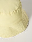Mac & Ellie Stripe Bucket Hat, Lemon product photo View 02 S
