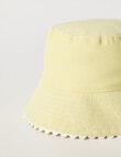 Mac & Ellie Stripe Bucket Hat, Lemon product photo View 03 S