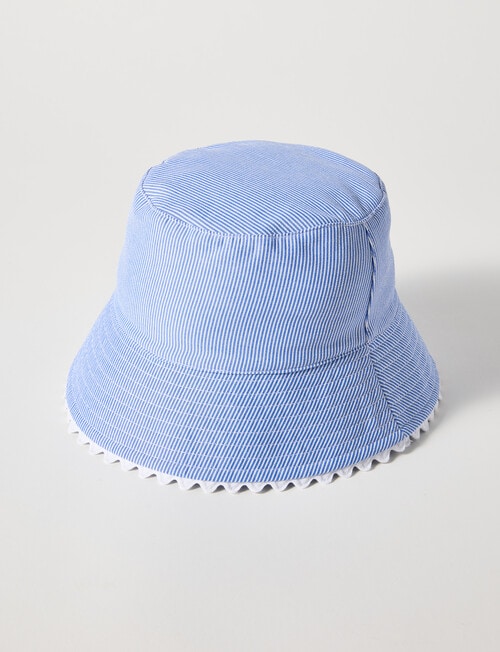 Mac & Ellie Stripe Bucket Hat, Cobalt product photo