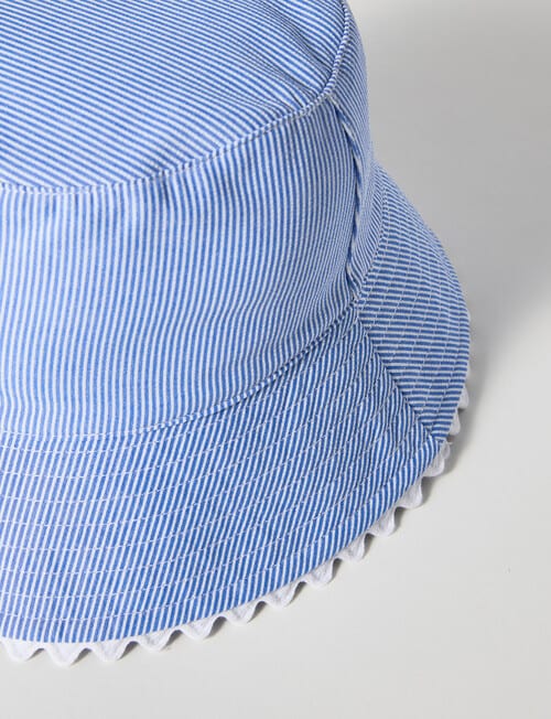 Mac & Ellie Stripe Bucket Hat, Cobalt product photo View 02 L