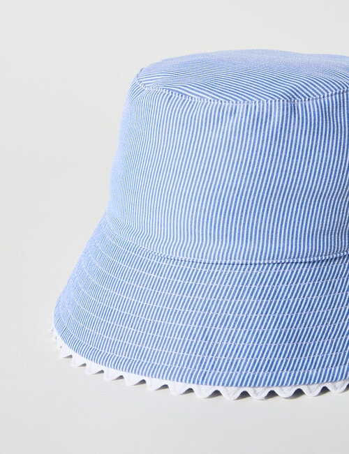 Mac & Ellie Stripe Bucket Hat, Cobalt product photo View 03 L