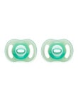 Tommee Tippee Ultralight Night Soother, 2-Pack, 0-6m, Assorted product photo View 02 S