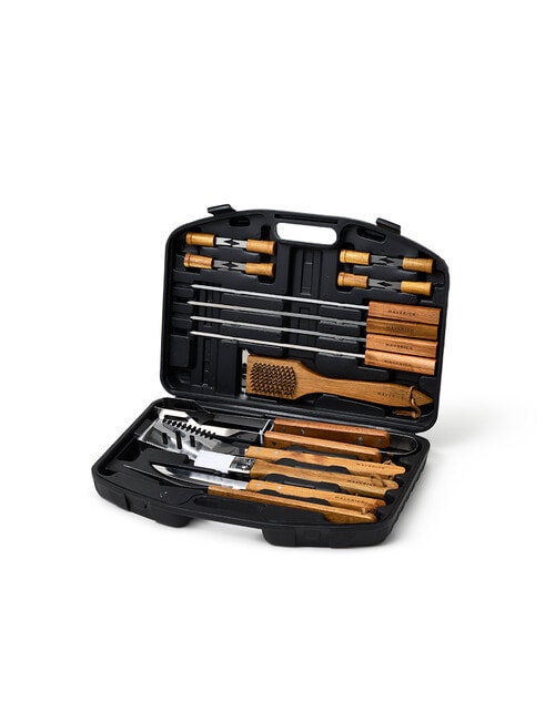 Davis & Waddell Maverick BBQ Tool Set with Black Case, 18 Piece Set product photo
