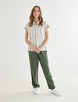 Zest Twill Tape Jogger Pant, Khaki product photo View 03 S