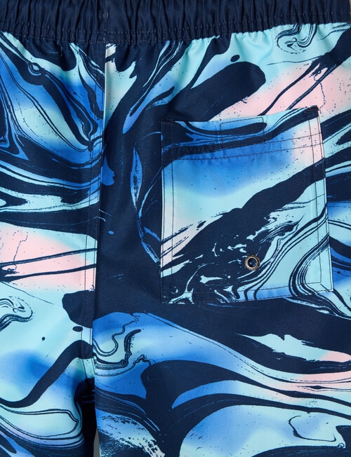 Wavetribe Marbel Swim Short, Night product photo View 03 L