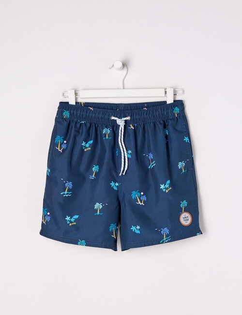 Wavetribe Palm Tree Swim Short, Night product photo