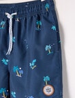 Wavetribe Palm Tree Swim Short, Night product photo View 02 S