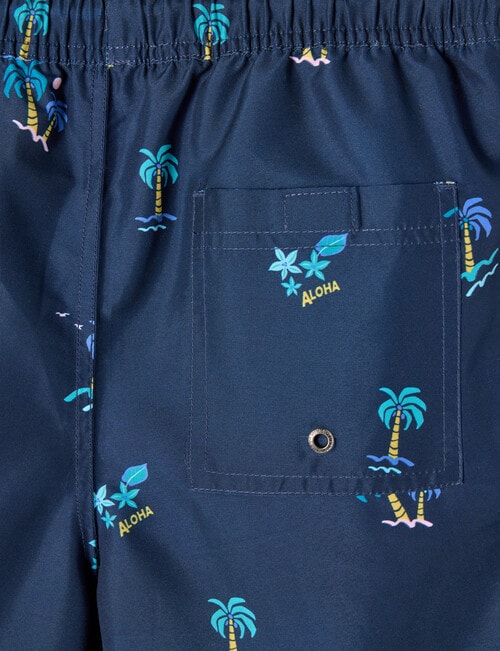 Wavetribe Palm Tree Swim Short, Night product photo View 03 L