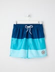 Wavetribe Colour Block Swim Short, Ink product photo