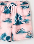 Wavetribe Island Swim Short, Pink product photo View 03 S