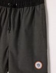 Wavetribe Self Stripe Swim Short, Charcoal product photo View 02 S